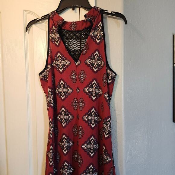 Xhilaration Medium Red sleeveless dress - Picture 1 of 4